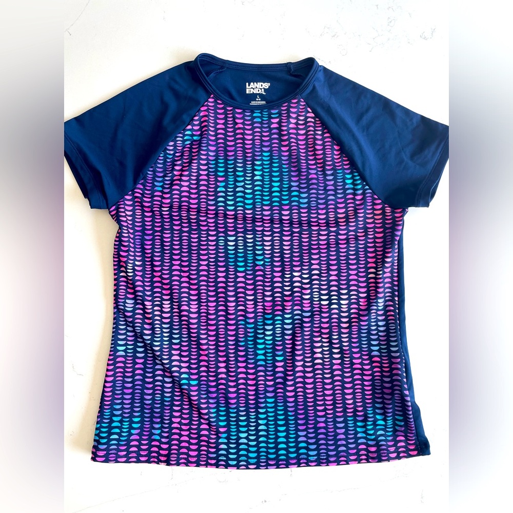 Lands End Swim Rashguard Kids’ Size 10-12